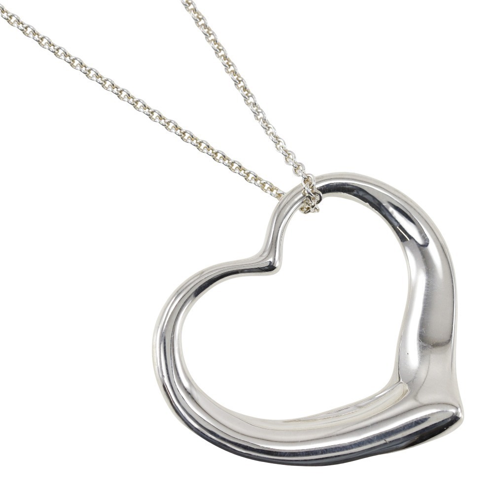 Tiffany Open Heart Large Necklace Silver